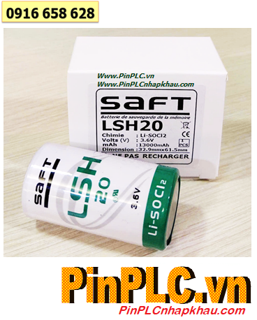 Saft LSH20, Pin nuôi nguồn PLC Saft LSH20 lithium 3.6v D 13 000mAh /Xuất xứ PHÁP 